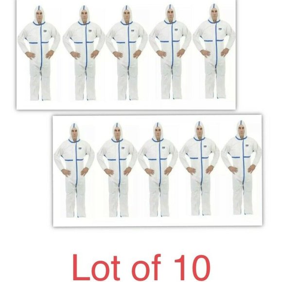 Enviroguard CoverallHood PPE XL Viroguard Qty 10 - Picture 8 of 13